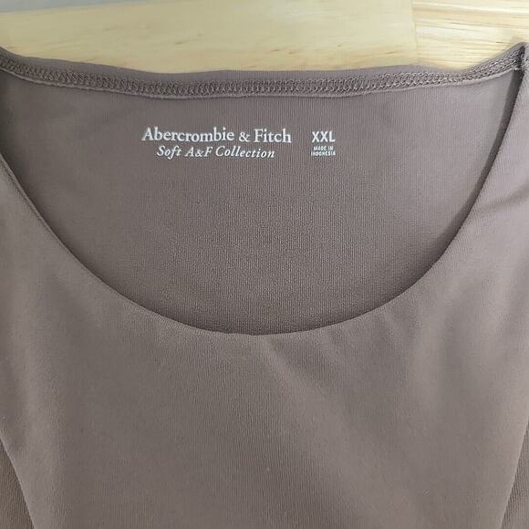 Abercrombie & Fitch Womens Size XX Large High Neck Cut Out Bodysuit Soft A&F - Picture 4 of 10